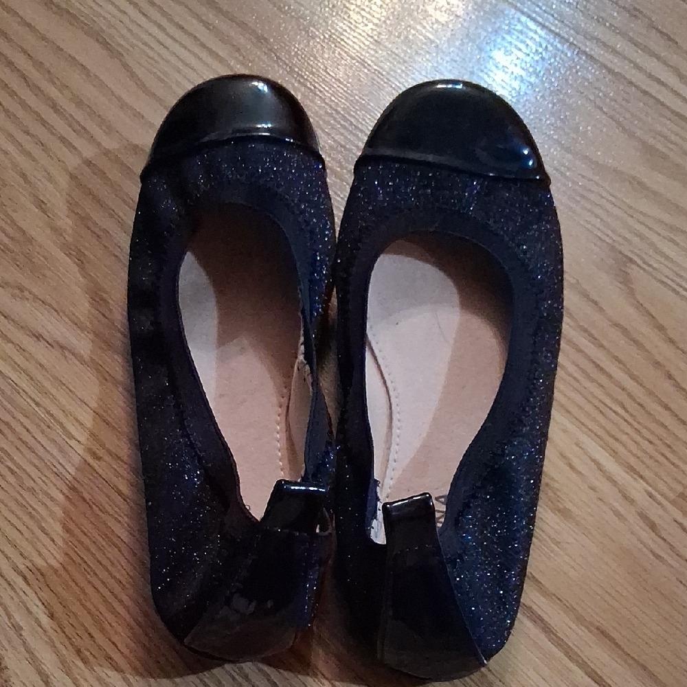 Arizona Jean Company Black Sparkle Dress Shoes